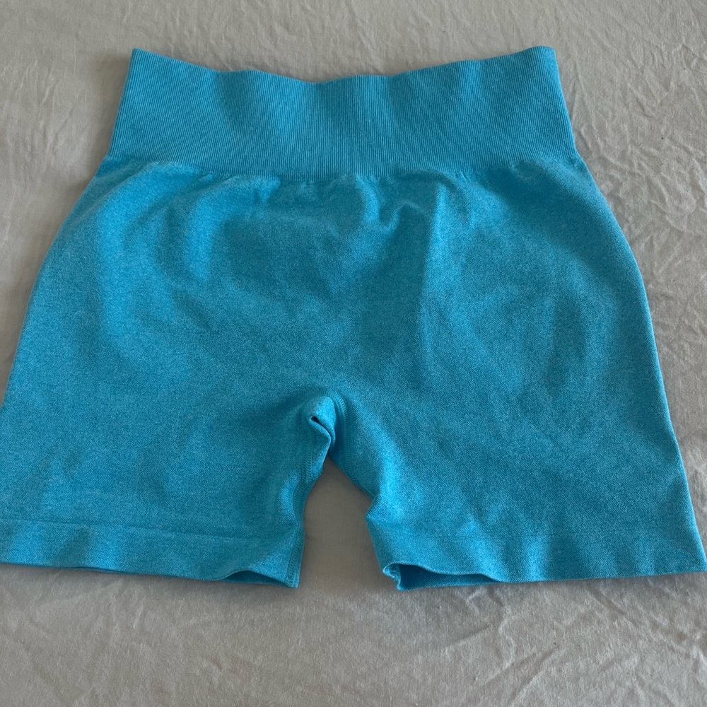 Blue OQQ High-Waisted Shorts